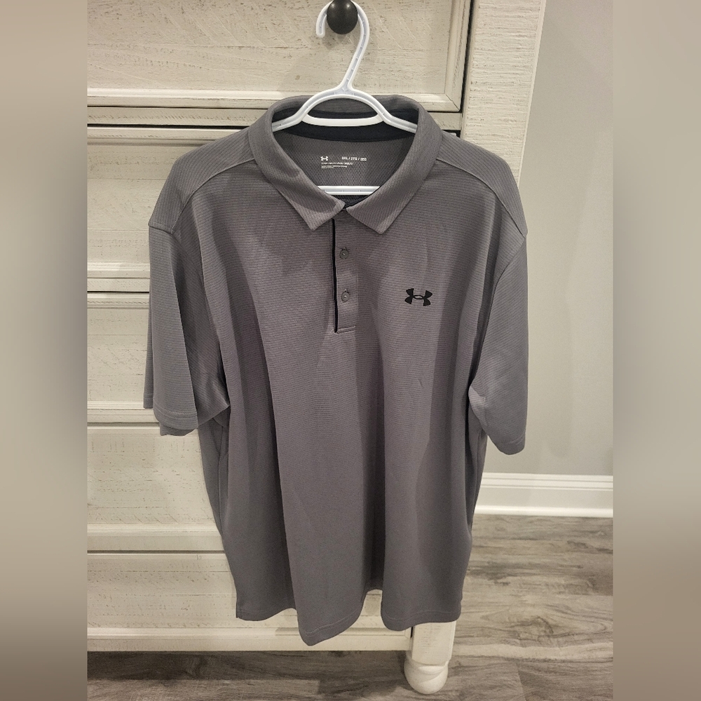 Under Armour Men's Polo in Charcoal